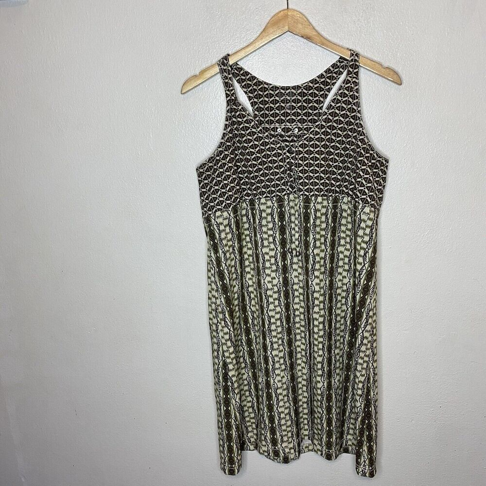 COPY - Athleta Featherweight Packable Dress Racerback Brown Green Sleeveless Wo…